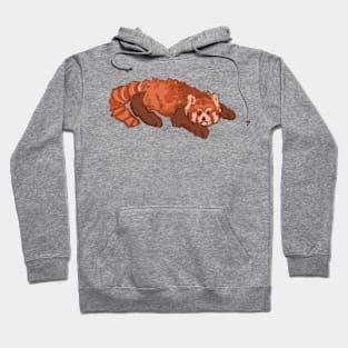 Tired red panda Hoodie